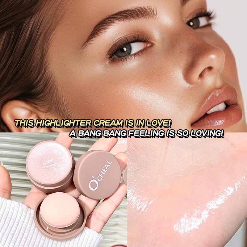 O Qian Ya Highlight Cream: Water Glow Pearl for Natural Brightening and Fine Shimmer Contour