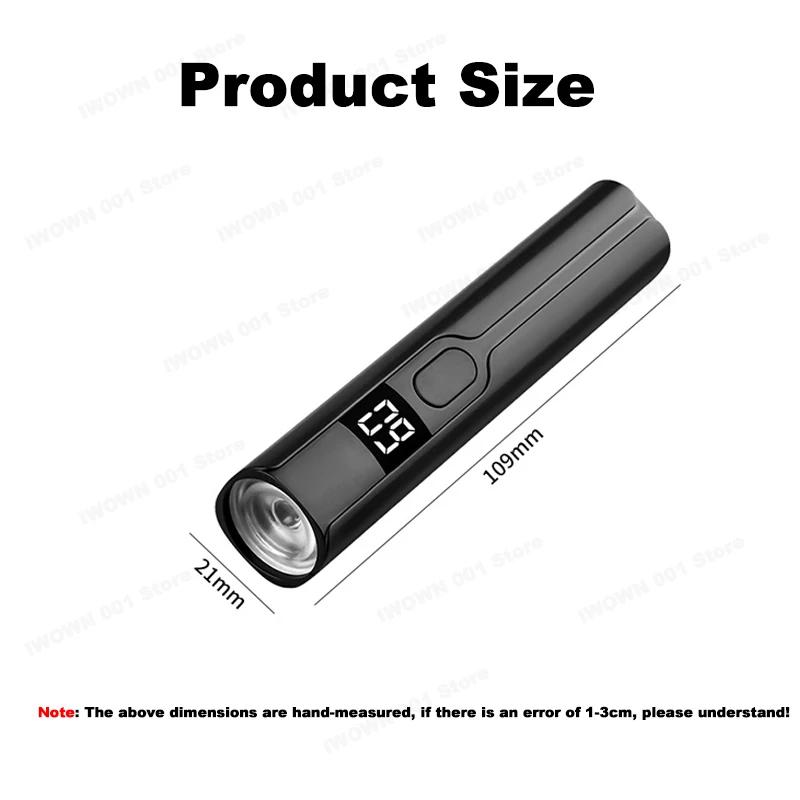 Timing Display Portable Handheld Mini Nail Lamp Family Quick Dry Flashlight Pen Chargeable Nail Dryer Machine Uv Led Nail Lamp