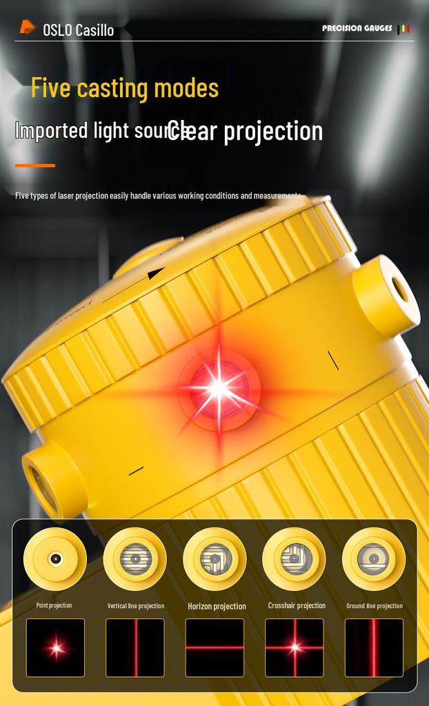 Obrotowy laser liniowy z statywem: Mini wszechstronne narzędzie pomiarowe poziome
