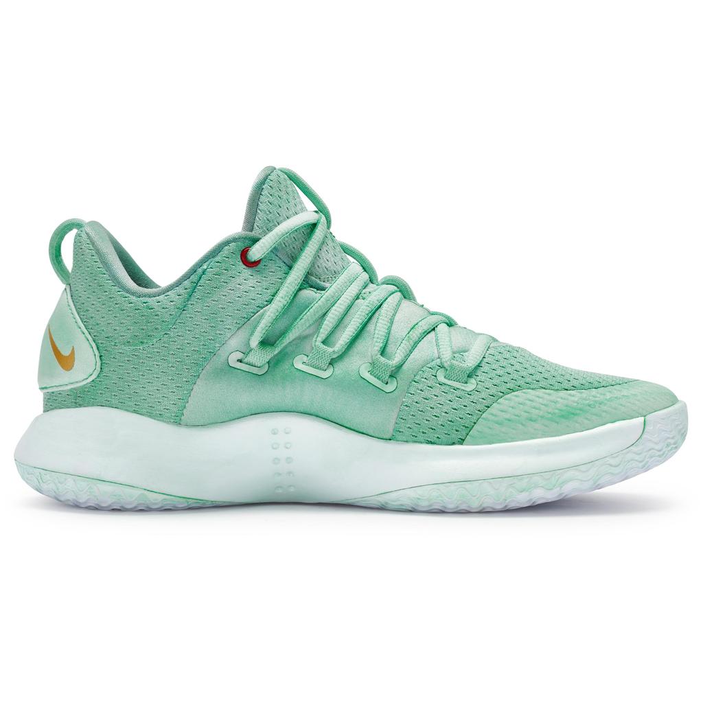 Nike Hyperdunk 10 811 Slip Resistant Abrasion Resistant Low top Basketball Shoes Men's Green Gold Red AR0465-100(Team80-)