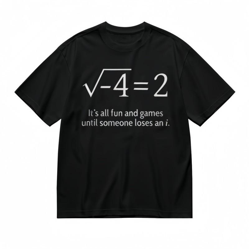 

Men’s Plus Size Classic ; Math Nerd Humor; Minimalist Typography Graphic Unisex T-Shirt XXL