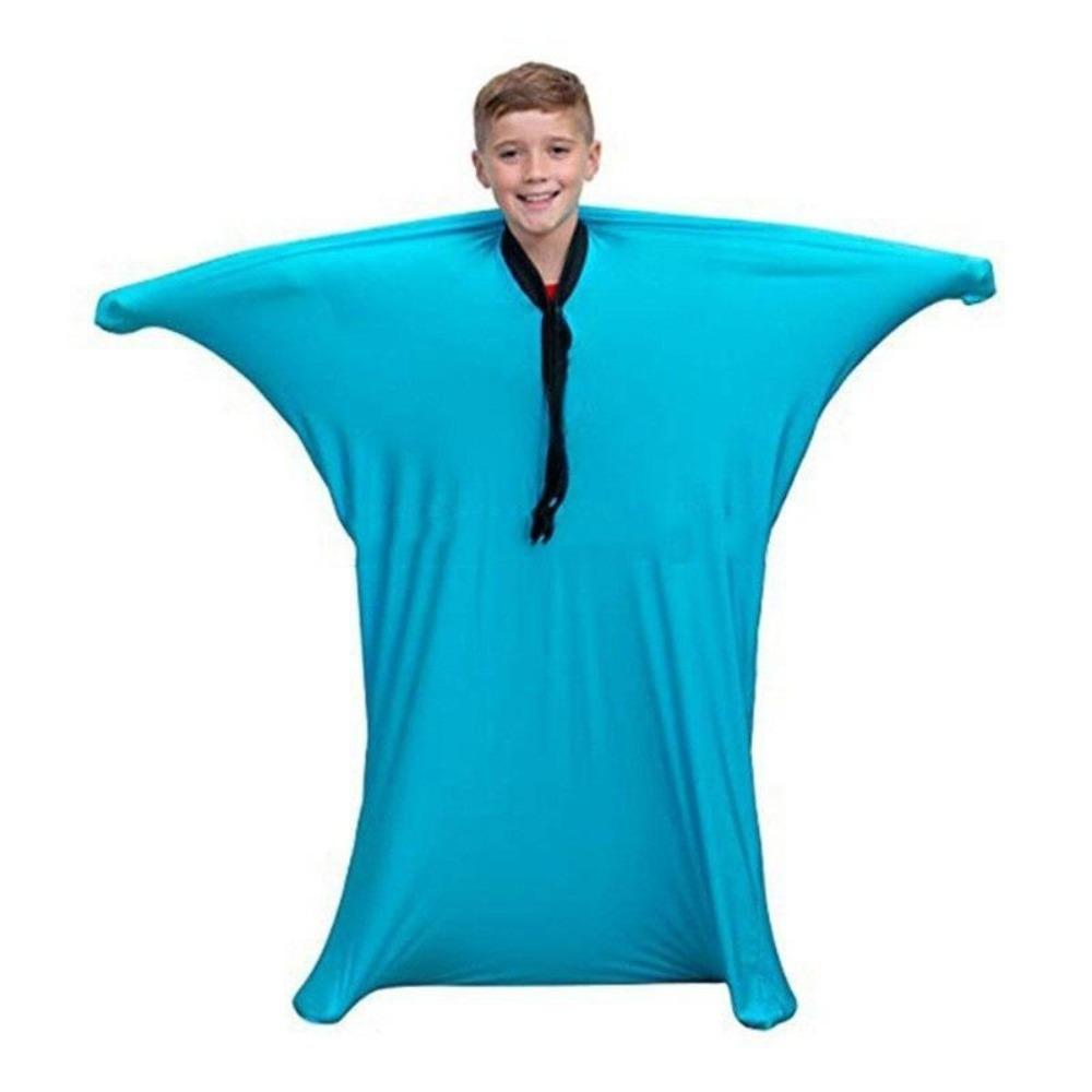 Elastic Autism Body Sock Elastic Stretchable Sensory Bags Sensory Socks  Sensory Training S светло-синий