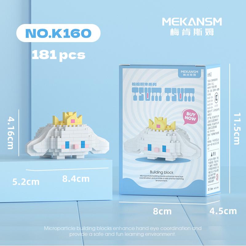 Disney Sanrio Mini Building Blocks Anime Figure Diamond Bricks Mickey Minnie Donald Duck Hello Kitty DIY Toys Festival Gifts