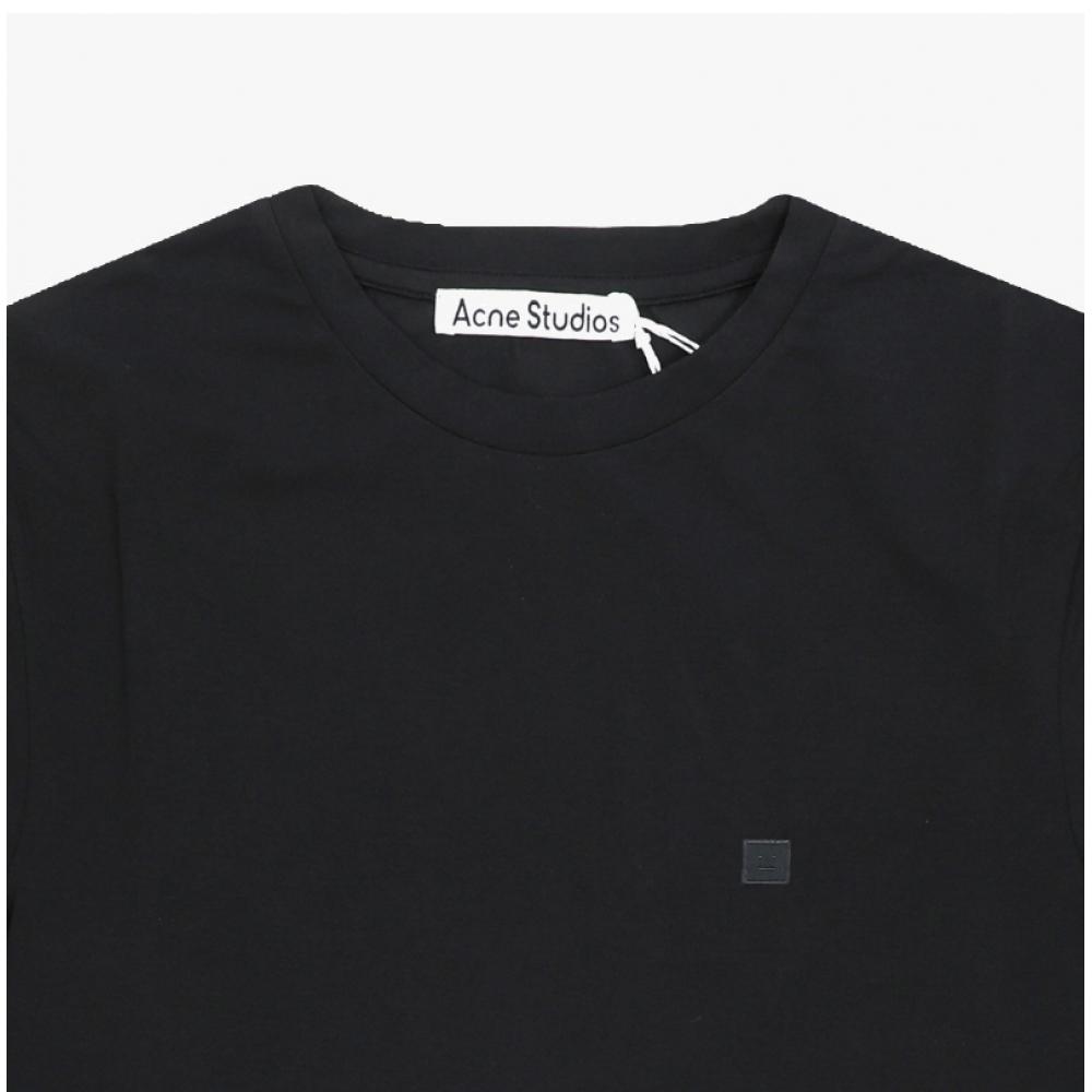 Acne STudios Face Logo PaTch Long Sleeve T shirT Cl0311 Black