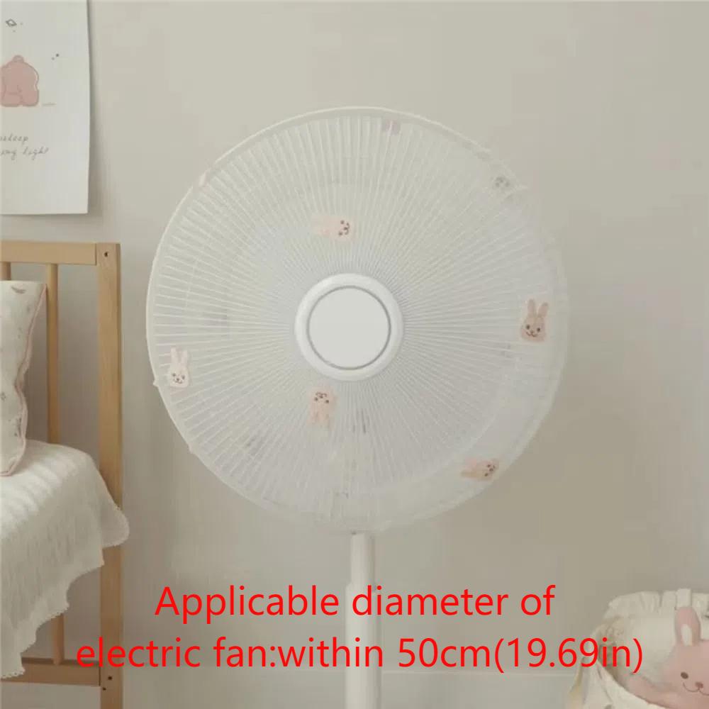 Waterproof Round Electric Fan Cover Bear Embroidery Electric Fan Dust Bag  Office