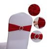 10Pcs Chair Bowknot High Elastic Reusable Bright Color Wedding Ceremony Dining Chair