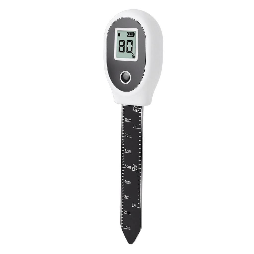 Soil Meter Backlit LCD Digital Display Soil Humidity Tester with 91.4mm Probe for Garden Lawn Greenhouse