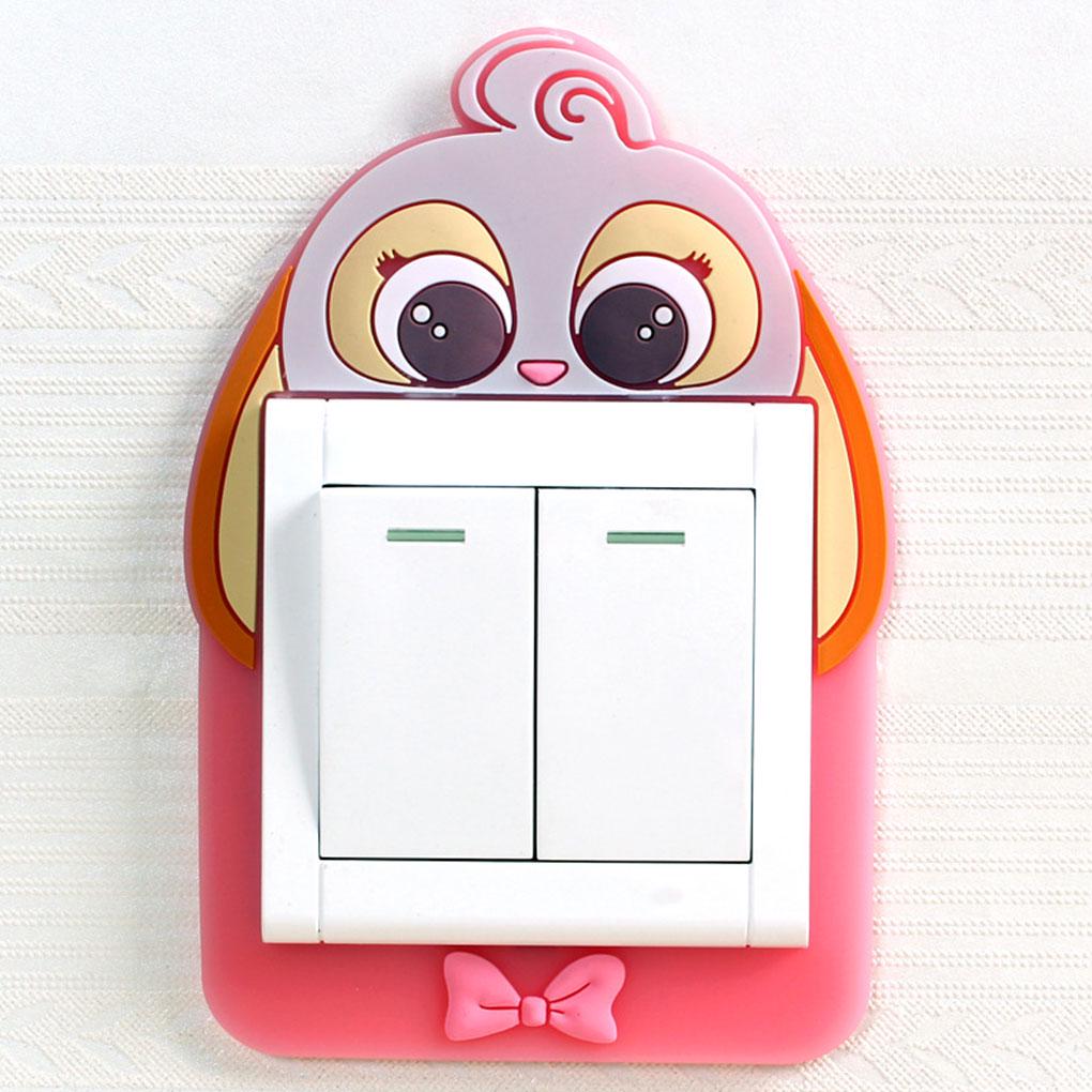 Washable Paste Free Luminous Light Switch Washable Paste Free Luminous Paste Socket Protective Cover Wall Decor Non-Stick Sticker