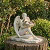 Goddess Statue Bird Feeder Retro Angel Figurine Garden Bird Feeder Artistic Outdoor Bird Feeder for Patio Backyard Porch Decoration