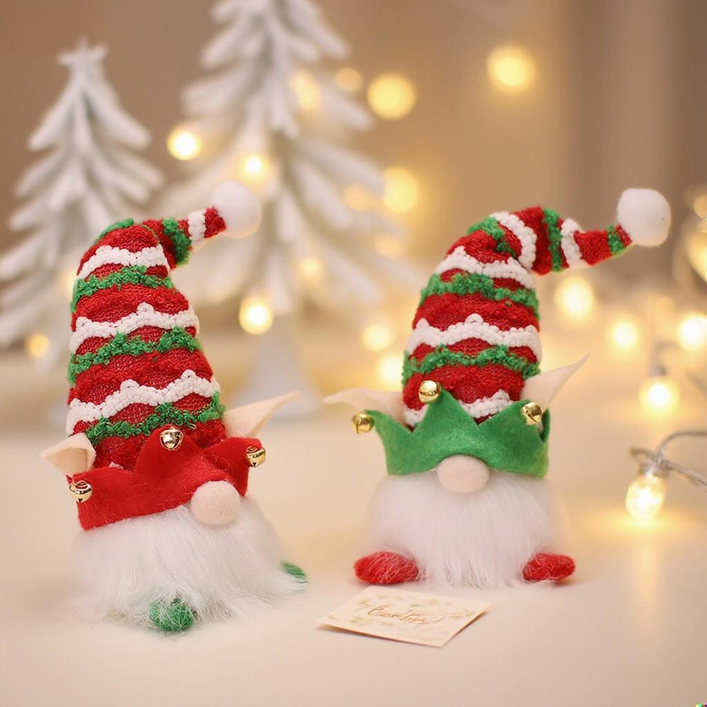 Týdenní vánoční svítící elfí panenka přívěsek figurka