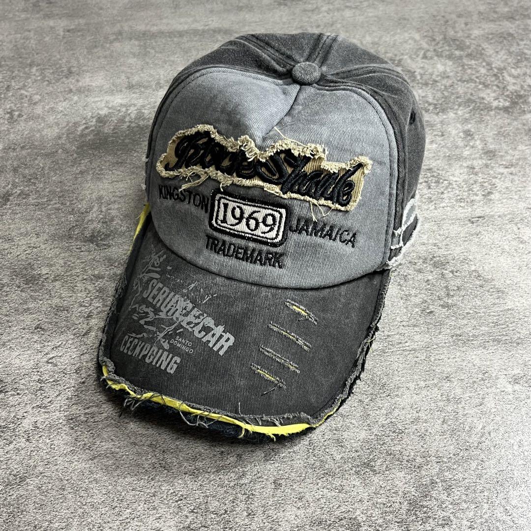 

[Б/У] Кепка Хэйсэй Гранж Y2K, Шапка Большого Брата, Поврежденная, Разрушенная