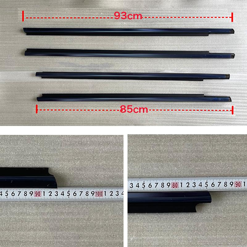 4Pcs Window Rubber Trim For Peugeot 301 2013-2017 Citroen Elysee 2014-2016 Weatherstrip Seal Strips Door Moulding Trim Glass