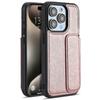 For iPhone 15 Pro Case Leather+TPU Card Holder Phone Cover