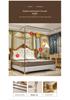 Double Layer Blackout Curtain Mosquito Net with Stainless Steel Bracket - Floor-Standing Design