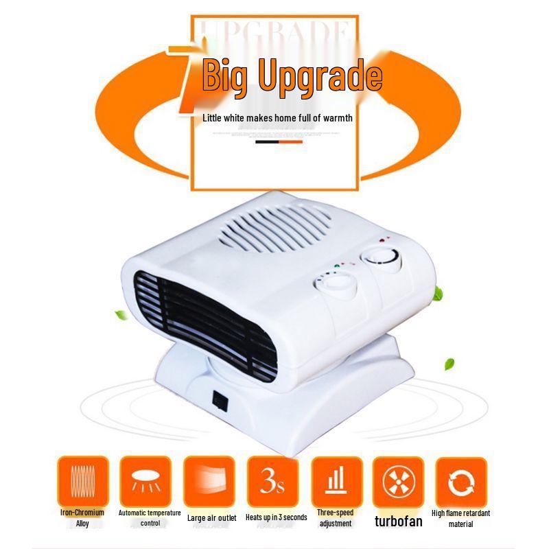 

Электрический тепловентилятор двойного назначения: Компактный, Энергоэффективный, Быстронагревающийся для Спальни 1m Cable, Single Temperature Control