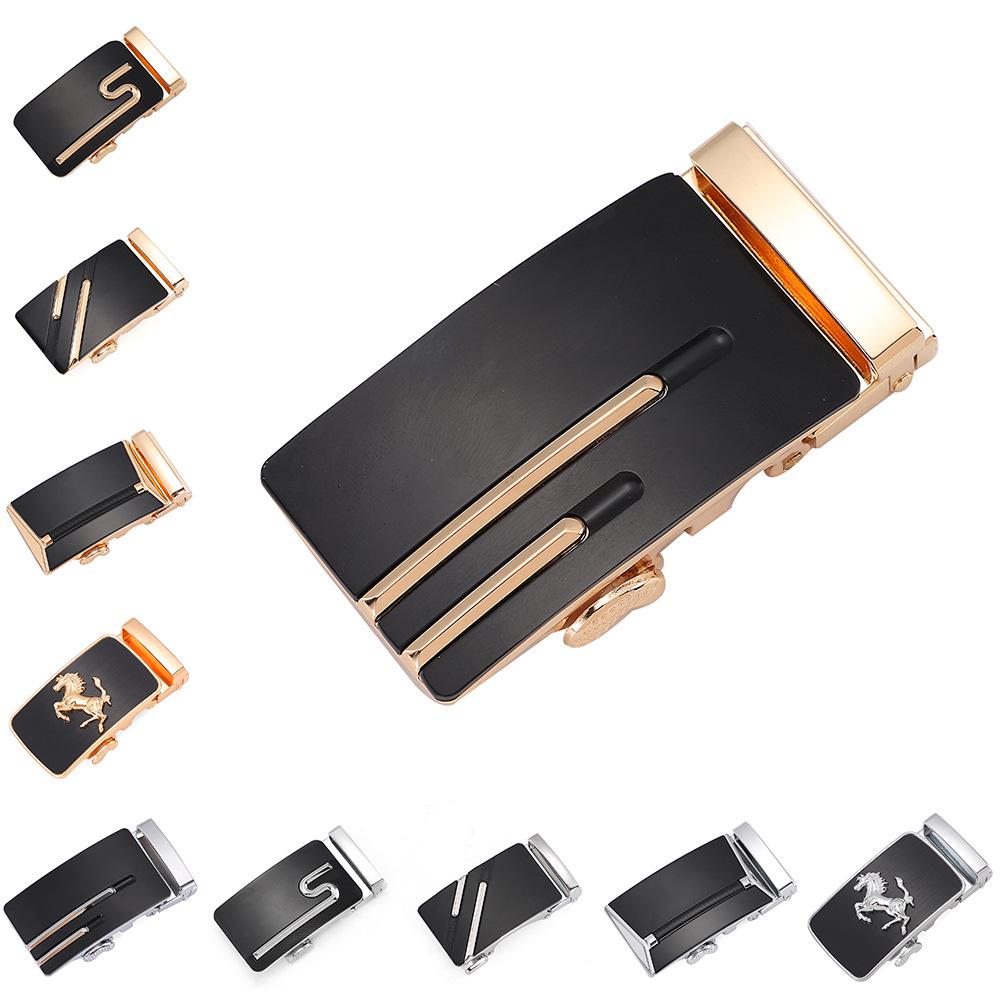 Men's Automatic Alloy Belt Buckle Clasp, 3.5cm