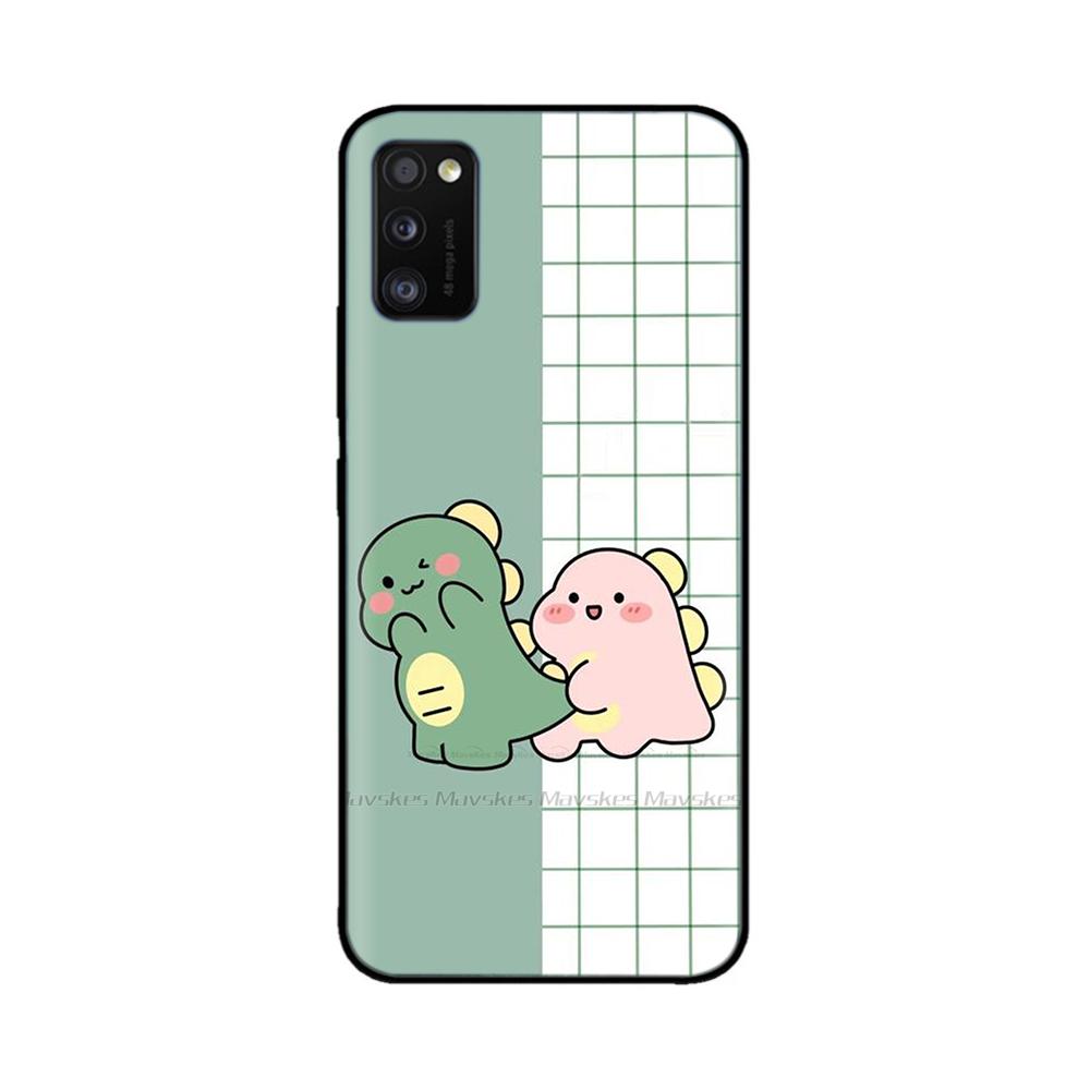 Voor Samsung Galaxy A41 Hoesje A415F Schattig Schattig Zacht Glad Vloeibaar Siliconen Volledige Bescherming Cover Voor Samsung A41 A 41 Siliconen Hoesjes