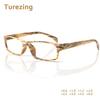 TUREZING Reading Glasses For Women Men Spring Hinge Rectangular Frame HD Optical Eyewear High Quality
