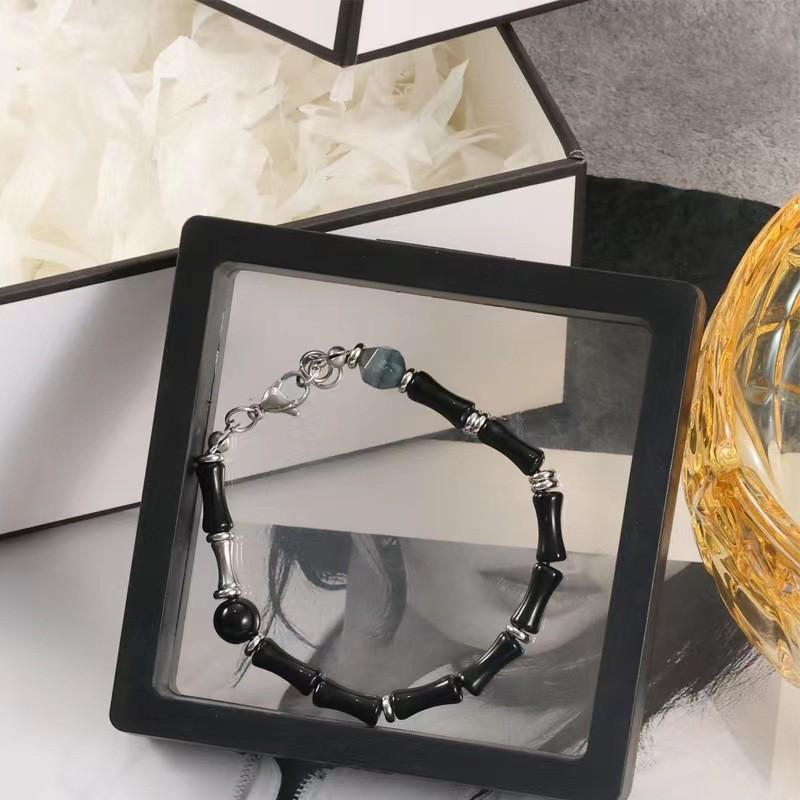 Fashion Unique Design Bracelet For Travel Souvenirs Elegant Black Style Bamboo