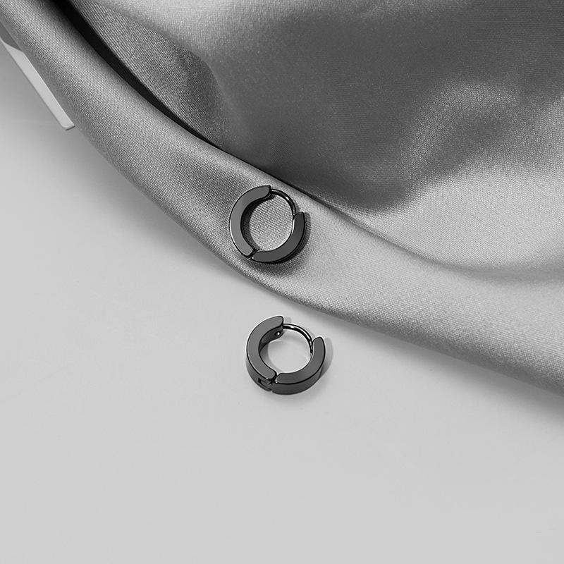 Trendy Unisex Stainless Steel Round Ear Cuff Earrings