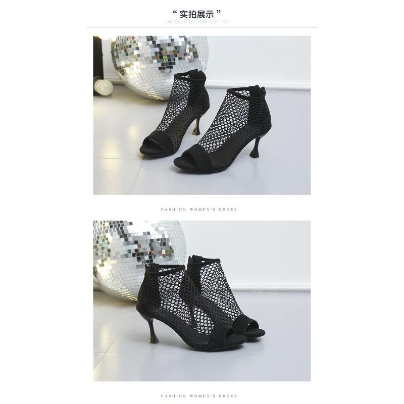 Sandal Boots Women Fine Heel Back Zipper Fish Mouth Sandals