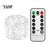 Decorative Wedding Party Lights Copper Wire Fairy with Remote, 8 Modes 10-Level Dimming Timer, Waterproof Versatile Backyard Accent Battery