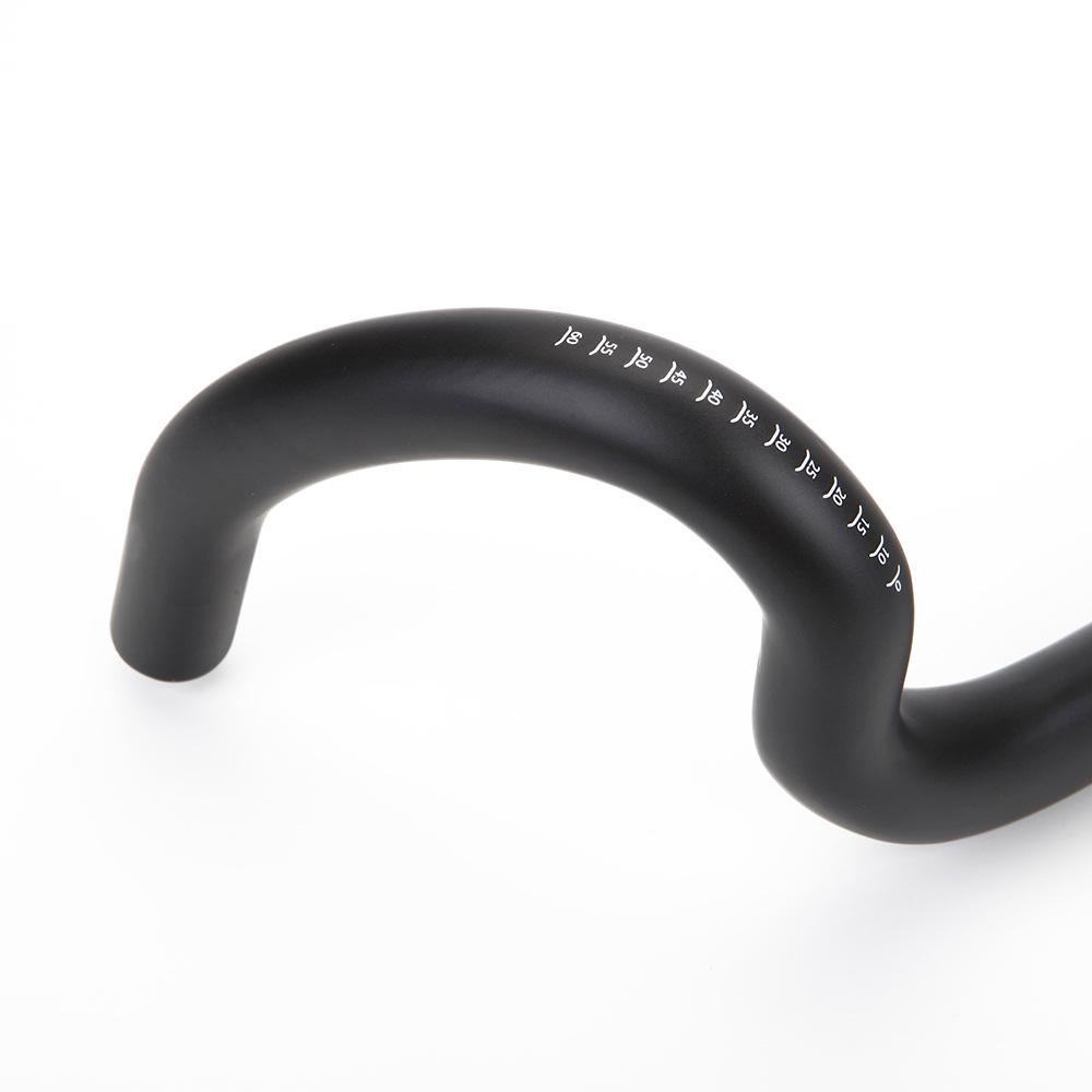 Gauche Carbon Fiber Drop Handlebars, 25° Flare, Internal Cable Routing for Road Bikes