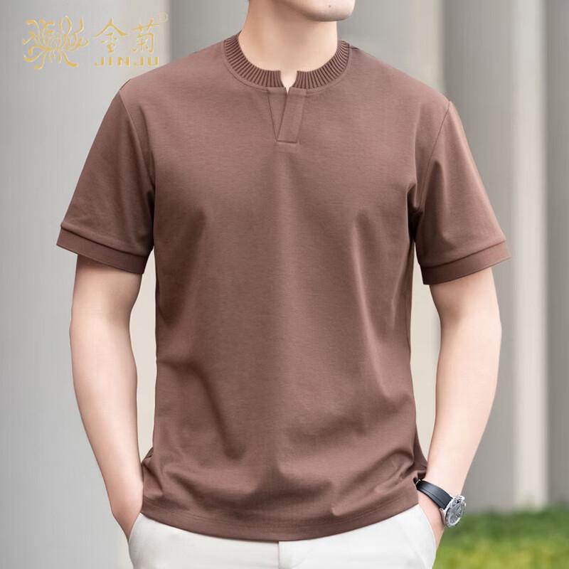 

Мужская футболка-henley из премиальной хлопковой смеси с коротким рукавом XL