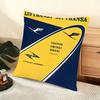 L-Lufthansas German Airlines Cushion Cover Soft Short Plush Pillow Cover Smooth Cozy Texture Aesthetic Cushion Case Home Decor