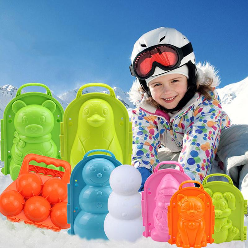 Snow Toy Cartoon Penguin Snow Mold Making Shape Snowball Snow Sleet Shape Snow Play Tool