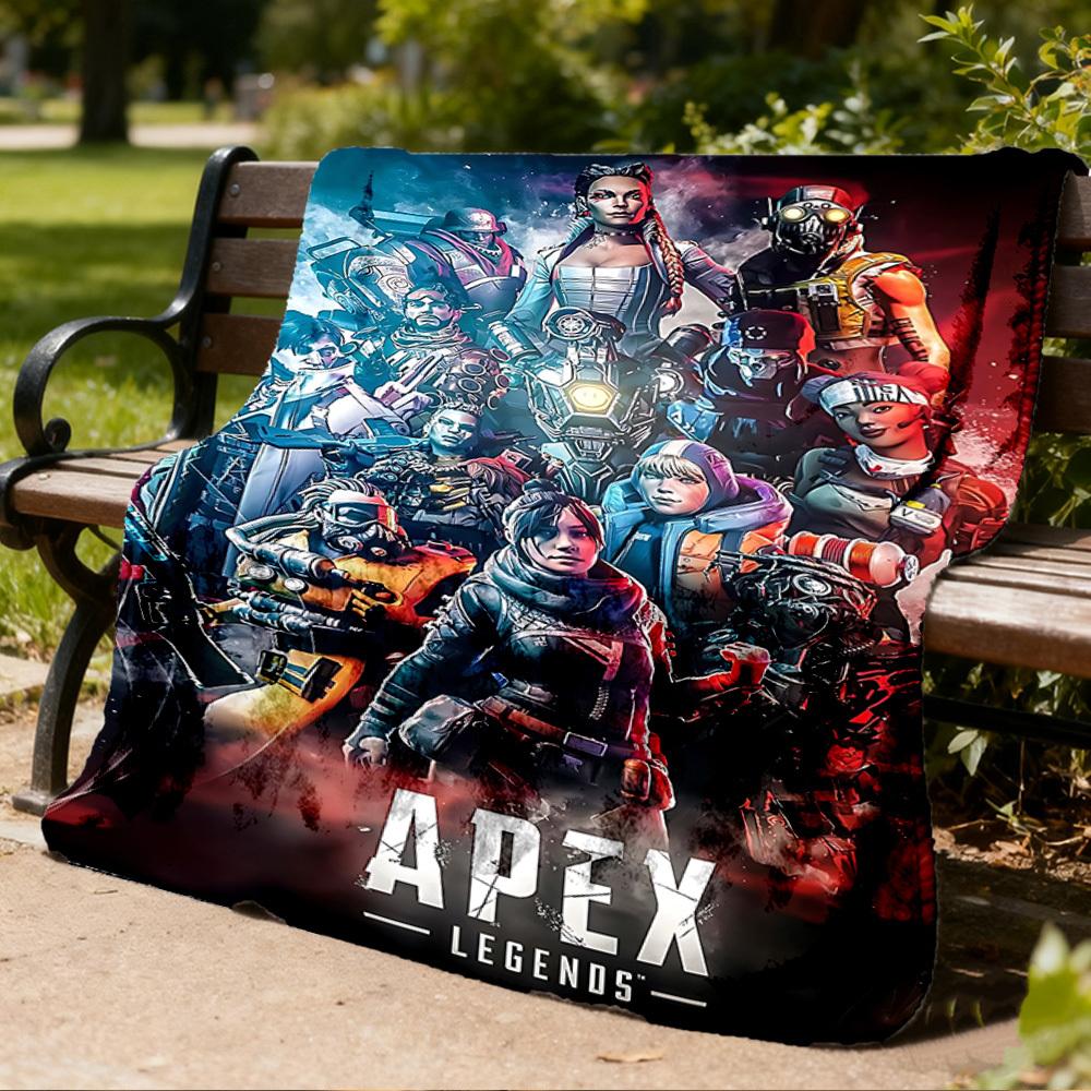 1pc Apex Legends Outdoor Flannel Blanket, Cozy & Warm Soft Te Playful Design, Napping Camping,
