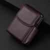 Stylish Unisex Cigarettes Case with Integrated Lighter Holder PU Leather Lighter Organizer Cigarettes Storage Container