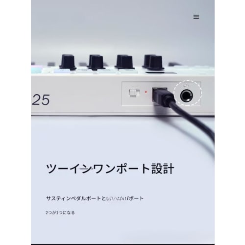 Brfveob 25-Key USB Controller Mini Keyboard with Velocity Sensitivity, Compact, Music Production Gift for Elementary School Music Lovers and Beginners