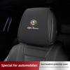 Leather Car Pillowcase Car Supplies Headrest Cover For 4C 159 Spider Giulia Giulietta 156 Anti Fouling Decoration Mat