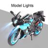 1:9 R1M SUZUKI GSX-1000R Motorcycle Model Toy Alloy Diecast Supportable Tripod Simulation Off-road Motor Models Toys Kids Gifts