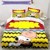 3pcs Duvet Cover Set (1*Duvet Cover + 2*Pillowcase, Without Core), Snoopy Print Soft All‑Season Bedding Set, Home Bedroom Decor Gift