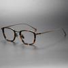 Top Quality Handmade Acetate Titanium Glasses Frames Men Women Luxury Transparent Square Eyeglass Frame Business Eyewear
