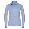 Russell Collection Womens/Ladies Herringbone Tailored Long-Sleeved Shirt