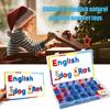 Spelling Practice Letter Magnet Sticker Toys English Teaching Aids  Hand-Eye Coordination