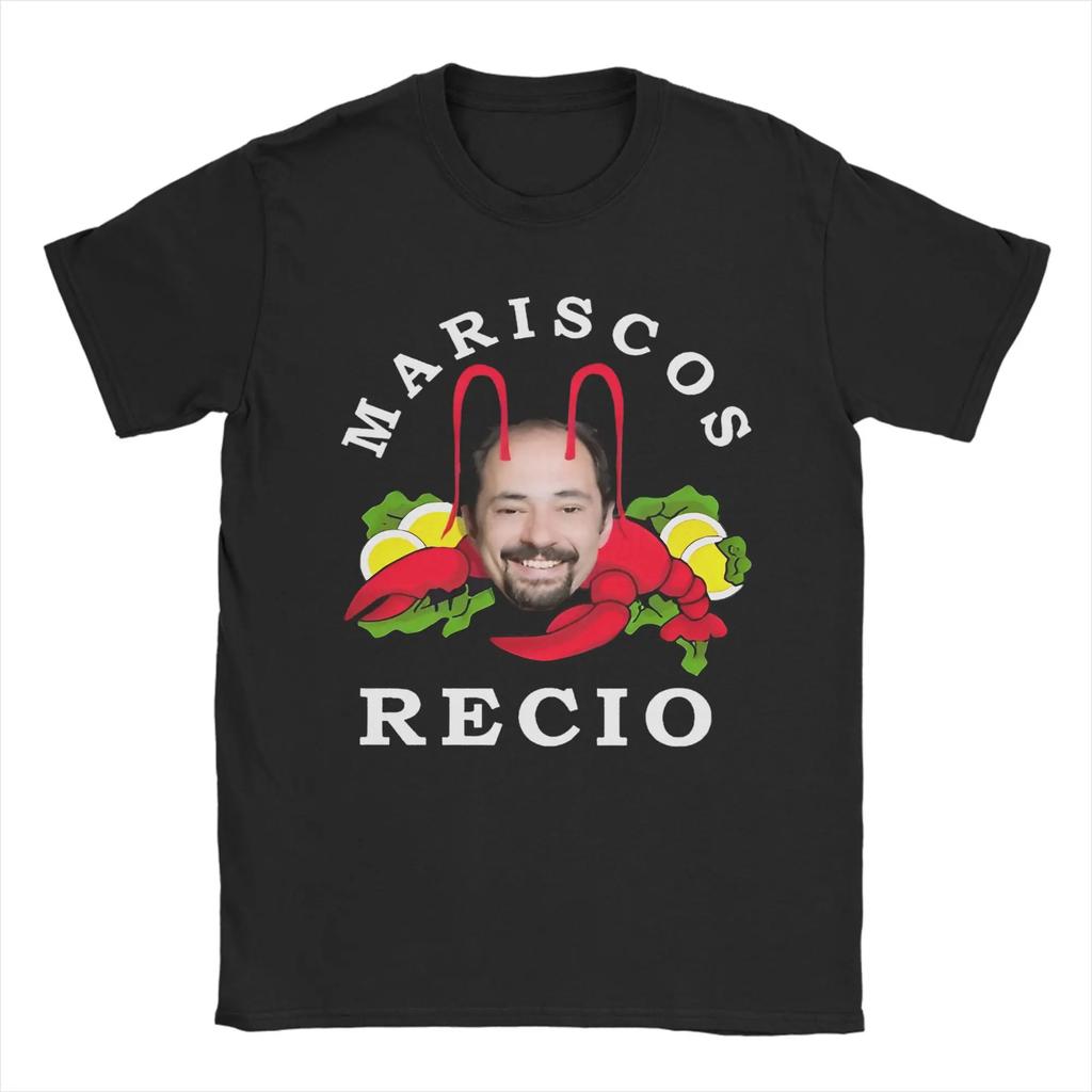 2026 New Antonio Mariscos Recio TShirt Unisex 100Cotton Top Tee Hip Hop Funny Meme Round Neck Short Sleeve
