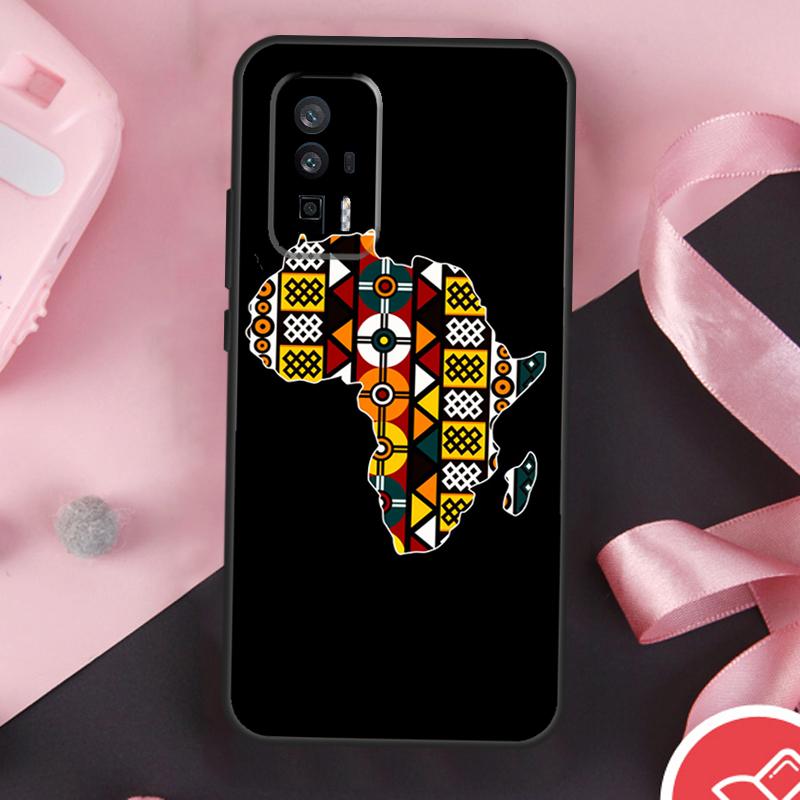 Africa Map Geography Case For Xiaomi 13T 11T 12T Pro 12 Lite 13 14 Ultra POCO F6 F5 M6 X3 X5 X6 Pro F3 M5s Cover