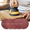 Uxcell Sanding 180 Grit Aluminum Oxide Hook and Loop Round Sander Paper for Sanding Auto Car and Metal 5-Piece 12-Inch Discs, Stick-Back Sandpaper,