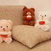 Fluffy Cake Bear Plush Toy Sitting Animal Plush Doll Stuffed Bear Doll  Kids Holiday Gifts