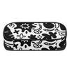 Pencil Bag Printed 300D Polyester Smooth Zipper with Main Pocket Mesh Layer and Removable Pen Divider for College and School Use