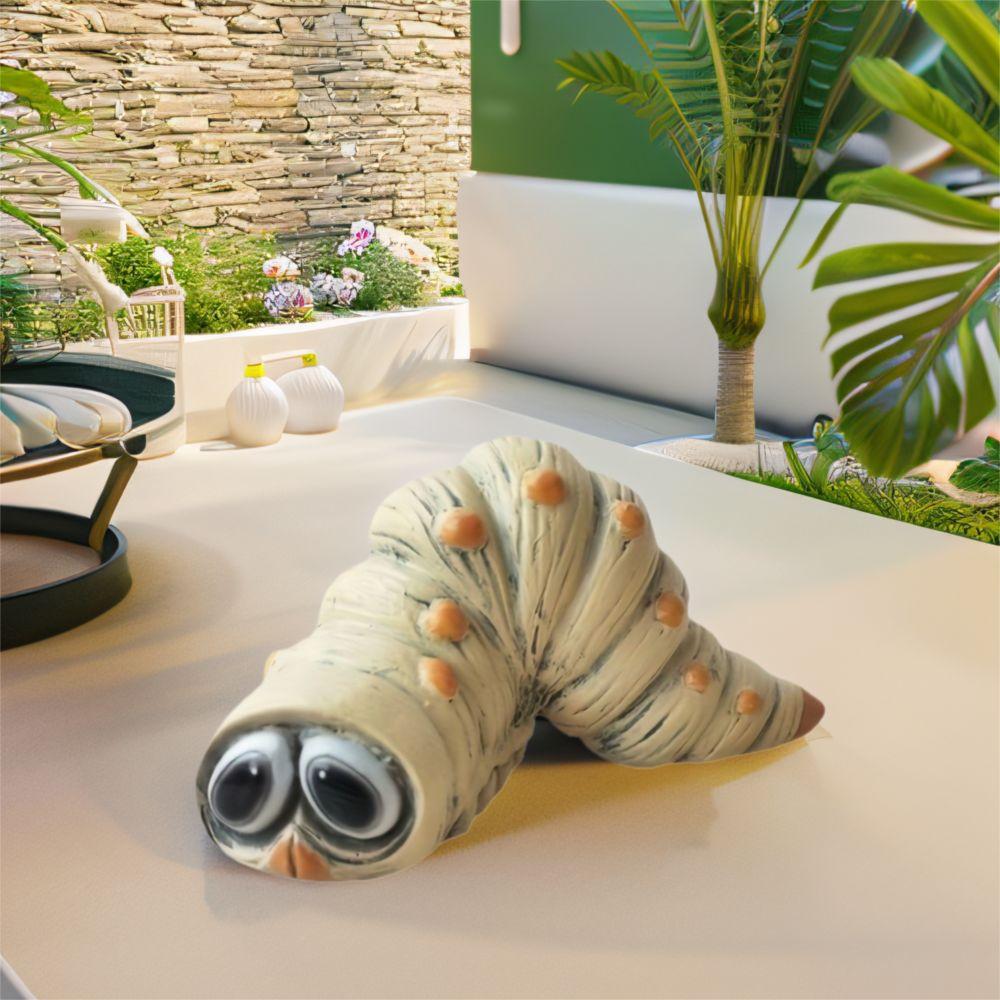 

Funny Garden Worm Ornament Handmade Animal Figurine Outdoor Caterpillar Statue Holiday Decoration Caterpillar