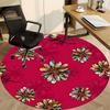 1PC Floral Pattern Chair Carpet for Office, Indoor Non-Slip Washable Carpet, Soft Comfortable Mat For Office Room Yy250930273