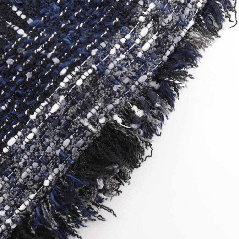 CHANEL tweed skirt P26088V16545 05P Black / navy cotton/Nylon Women Used