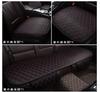 World Imp Motor PU Leather Car Seat Cover Set for Front and Rear Easy 2 Front Seats 1 Rear Breathable Bamboo Charcoal with Red 3-Piece Seats,