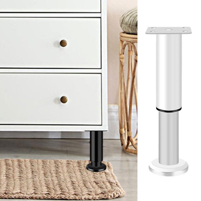 4Pcs Adjustable Height Table Legs Alloy Furniture Support Telescoping Furniture Leg For Bedside Sofa Table Cabinet