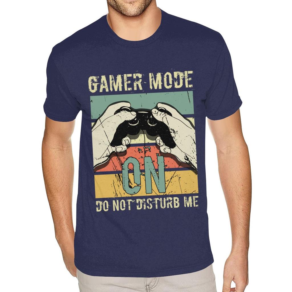 Best Gamer Mode On Do Not Disturb Me Shirt Men 6XL Short Sleeves 100 Cotton Black O Neck TShirts